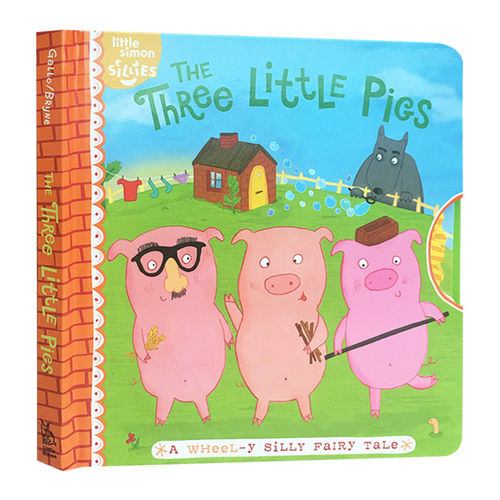 三只小猪 英文原版 精装绘本 The Three Little Pigs 机关操作纸板书 经典童话故事书 儿童英语启蒙早教认知 英文版进口原版书籍