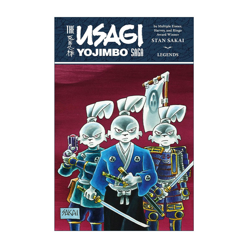 英文原版 Usagi Yojimbo Saga Legends 宫本兔 兔子武士传奇传说 第二版Dark Horse黑马漫画 Stan Sakai坂井正彦 进口英语原版书籍