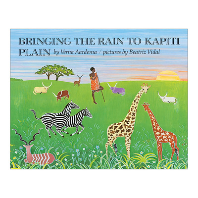 英文原版 Bringing the Rain to Kapiti Plain Rise and Shine 把雨带到卡皮迪平原 儿童绘本 童谣 Verna Aardema进口英语原版书籍