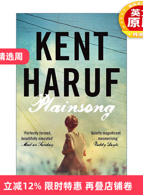 英文原版 Plainsong 素歌 入围 美国国家图书奖 奥巴马推荐书单 肯特·哈鲁夫  Kent Haruf 英文版 进口英语原版书籍