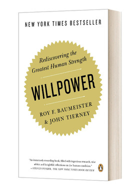 英文原版 Willpower Rediscovering the Greatest Human Strength 意志力 关于专注 自控与效率的心理学 英文版 进口英语原版书籍