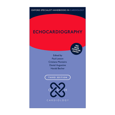 英文原版 Echocardiography 超声心动图 牛津心脏病学专家手册 英文版 进口英语原版书籍
