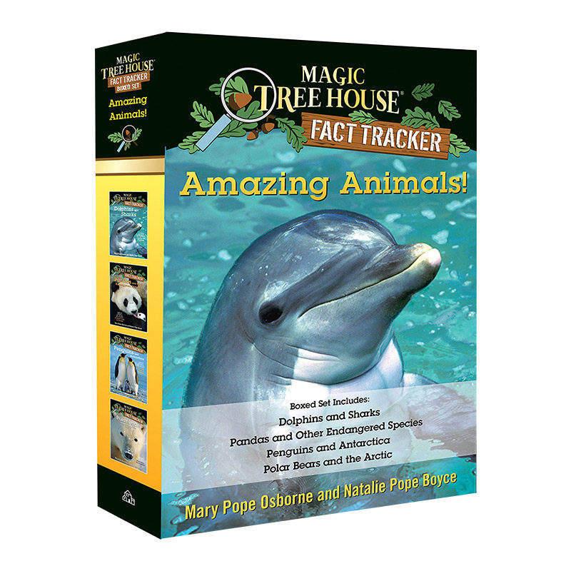 英文原版 Amazing Animals Magic Tree House Fact Tracker Boxed Set 神奇动物神奇树屋 4册套装儿童读物 英文版 进口英语书籍