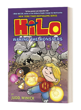 英文原版 Hilo Book 4 Waking The Monsters 希洛第四册 唤醒怪物 儿童精装漫画 英文版 进口英语原版书籍
