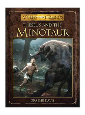 英文原版 Theseus and the Minotaur 忒修斯和牛头怪 彩色插画 神话传说再现系列 英文版 进口英语原版书籍
