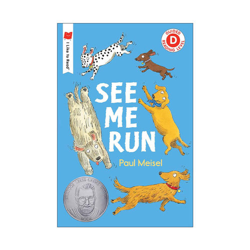 英文原版 See Me Run I Like to Read Level D 看着我跑 企鹅兰登分级读物幼儿启蒙绘本 苏斯博士奖得主Paul Meisel 英文版