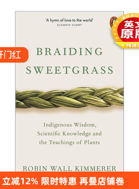 英文原版 Braiding Sweetgrass 编织香草 英文版 进口英语原版书籍