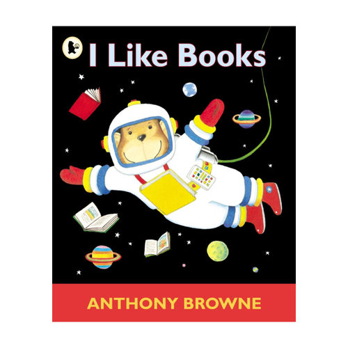 英文原版绘本 I Like Books 我喜欢书 大开绘本 国际安徒生奖插画家安东尼布朗Anthony Browne 英文版 进口英语原版书籍