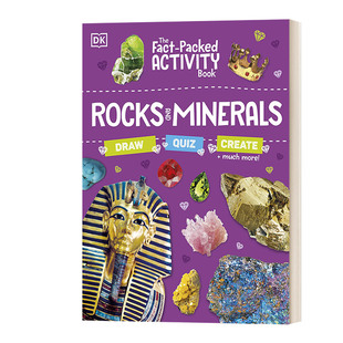 and The Book 英文原版 Minerals 进口英语原版 Packed 英文版 Fact 书籍 Activity 岩石和矿物百科知识活动书 Rocks