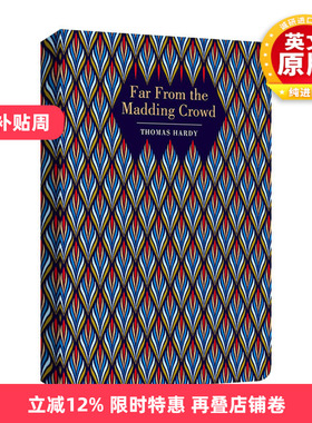 英文原版 Far from the Madding Crowd 远离尘嚣 浮雕封面高颜值装帧设计 Thomas Hardy 精装Chiltern Classic 英文版 进口英语书