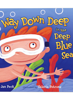英文原版 Way Down Deep in the Deep Blue Sea 在深蓝色海洋的深处  精装绘本 英文版 进口英语原版书籍
