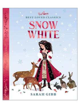 英文原版 Snow White 白雪公主 Sarah Gibb童话绘本系列 彩色剪影风格插画 英文版 进口英语原版书籍