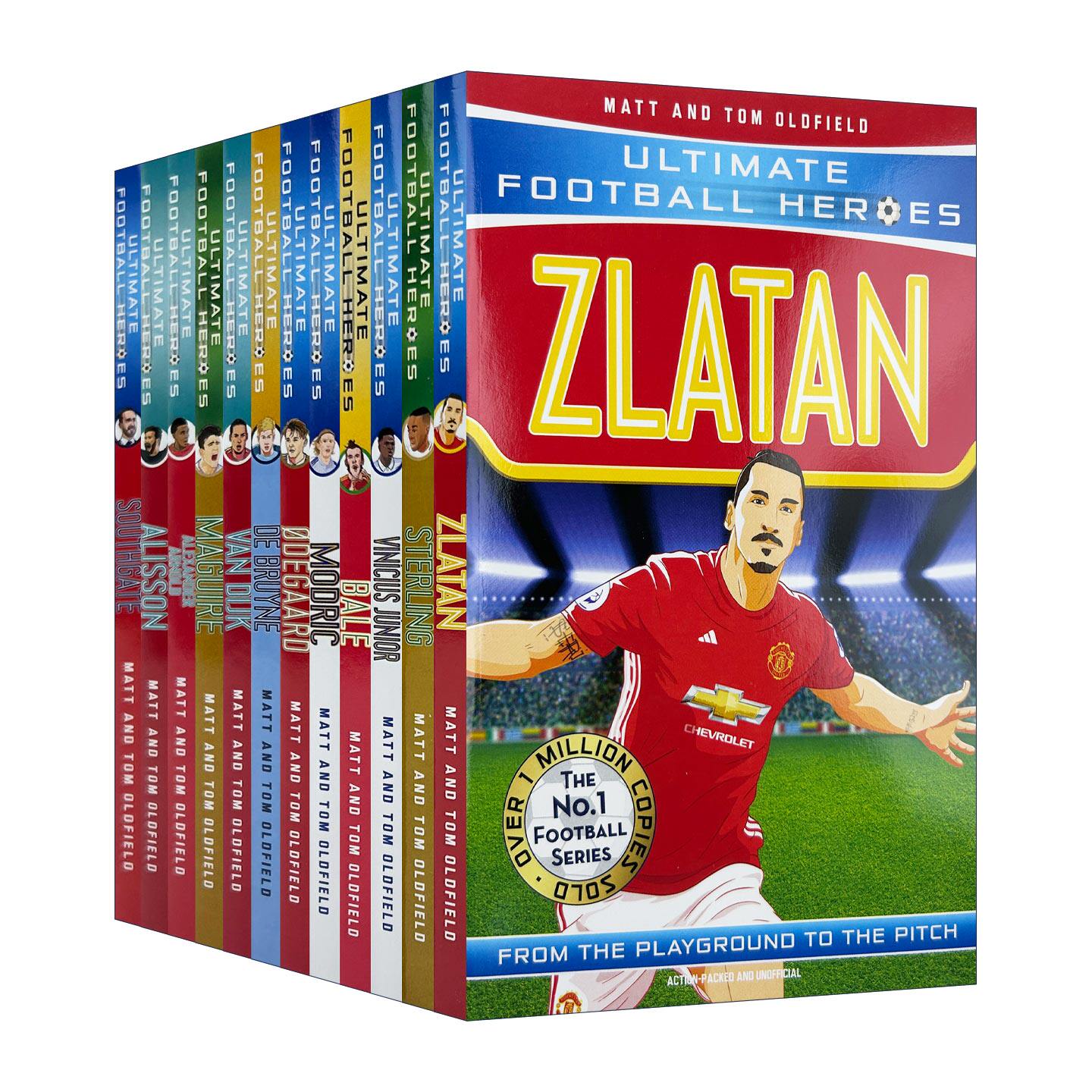 英文原版 Ultimate Football Heroes 超级足球明星人物传记 12册套装 英文版 进口英语原版书籍