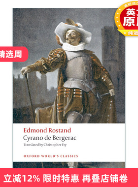 英文原版 Cyrano de Bergerac 大鼻子情圣 艾德蒙德·罗斯坦德 牛津世界经典系列 英文版 进口英语原版书籍