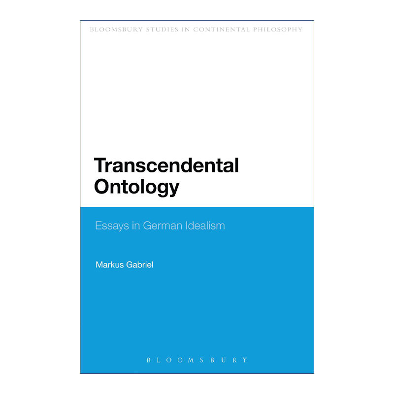 英文原版 Transcendental Ontology 先验本体论 马库斯·加布里尔 英文版 进口英语原版书籍
