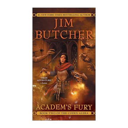 英文原版 Academ's Fury Codex Alera 02 阿莱拉法典系列2 学院之怒 奇幻小说 巫师神探作者Jim Butcher 英文版 进口英语原版书籍