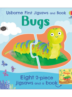 英文原版 Usborne First Jigsaws and Book Bugs 尤斯伯恩拼图和绘本 虫子 英文版 进口英语原版书籍
