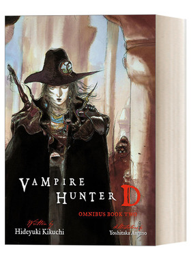 英文原版 Vampire Hunter D Omnibus Book Two 吸血鬼猎人D系列二 4 5 6卷合集 恐怖奇幻日本漫画轻小说 天野喜孝插图 菊地秀行