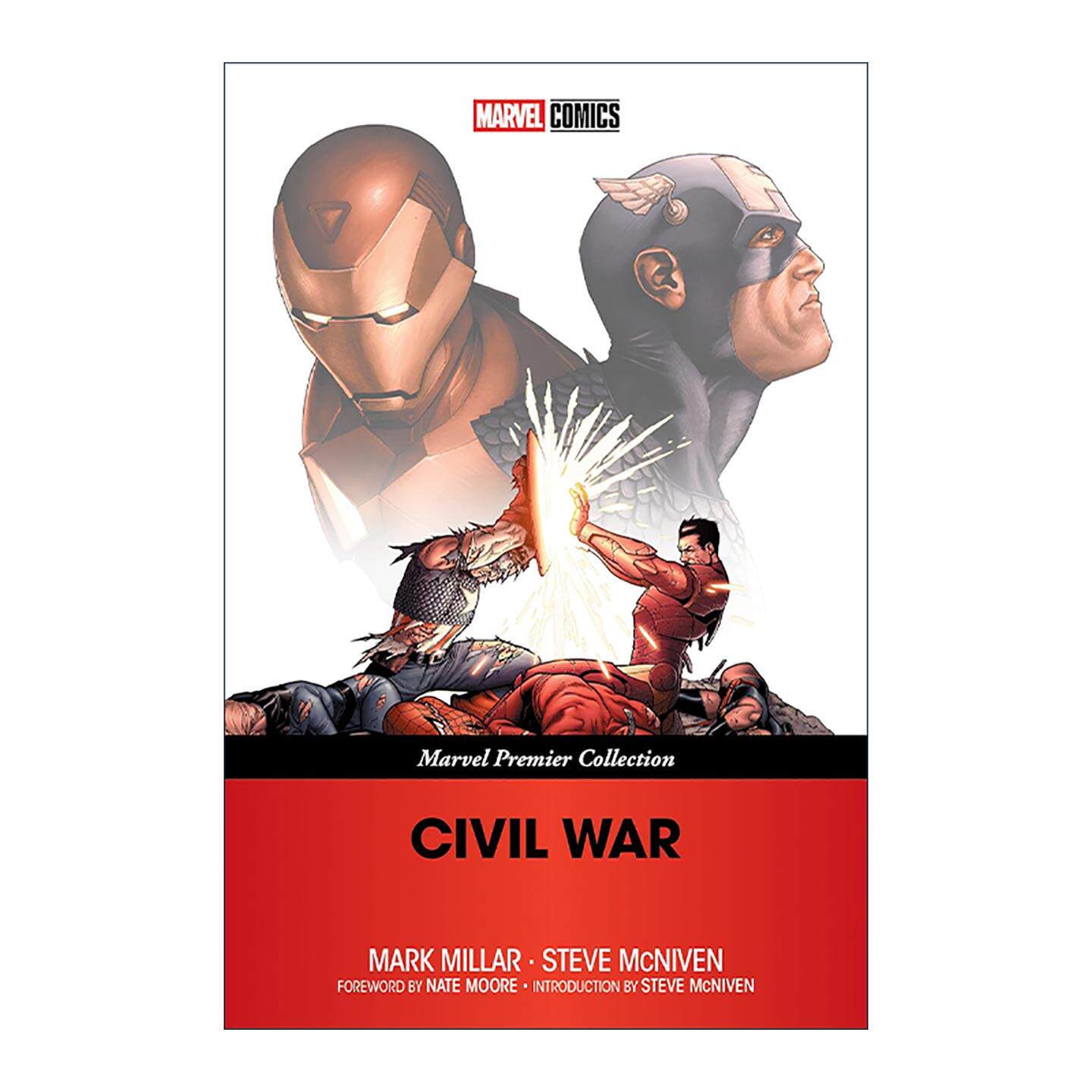 英文原版 Civil War Marvel Premier Collection 内战 漫威漫画口袋本 典藏集 1-7卷合集 Mark Millar 英文版 进口英语原版书籍