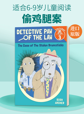 英文原版 Case of the Stolen Drumsticks Detective Paw of the Law Time to Read  Level 3 偷鸡腿案 英文版 进口英语原版书籍
