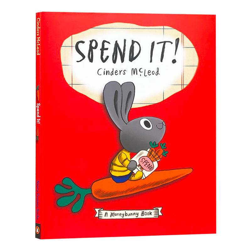 小兔子学花钱 Spend It A Moneybunny Book 英文原版 小兔子学花钱系列精装 孩子的财商启蒙绘本 理财好习惯培养成早教图画书