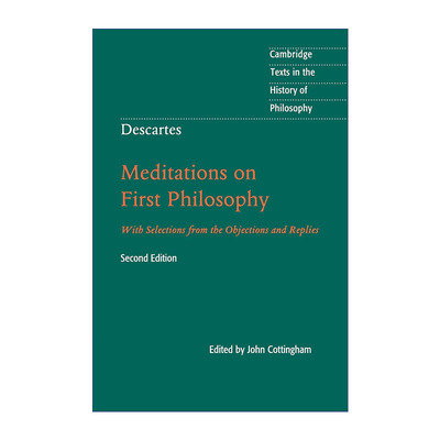 英文原版 Descartes: Meditations on First Philosophy 笛卡尔 第一哲学沉思集 剑桥哲学史文本系列 英文版 进口英语原版书籍