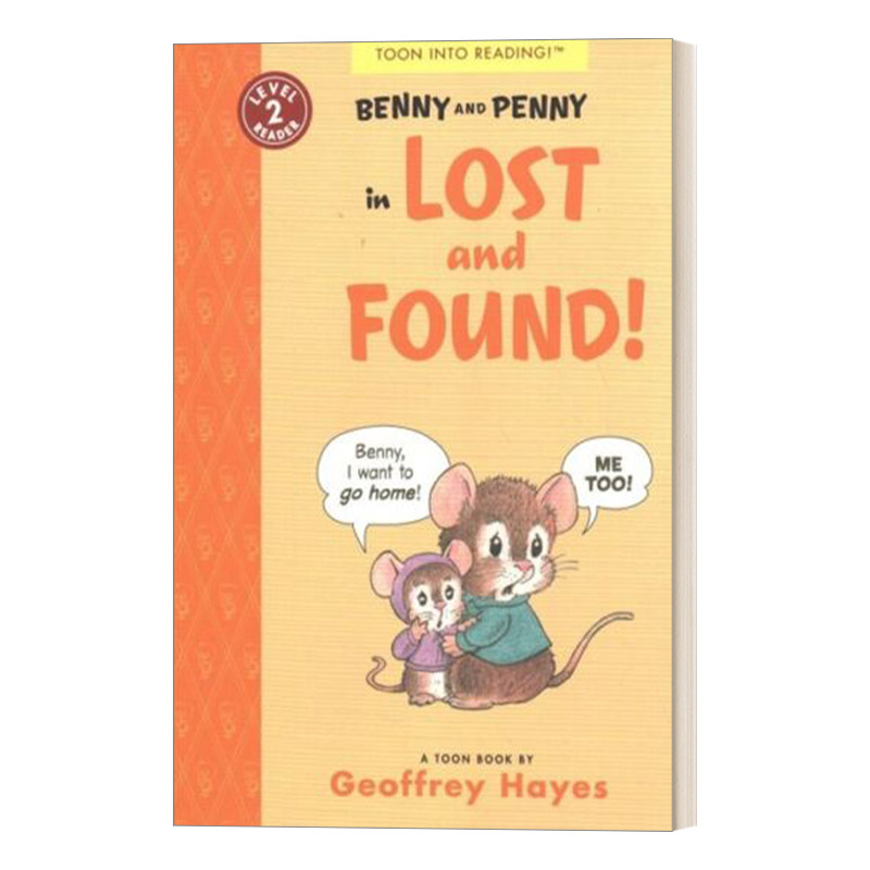 英文原版 Benny and Penny in Lost and Found本尼和佩妮系列失物招领儿童英语漫画绘本第2级 Geoffrey Hayes英文版进口书籍-封面