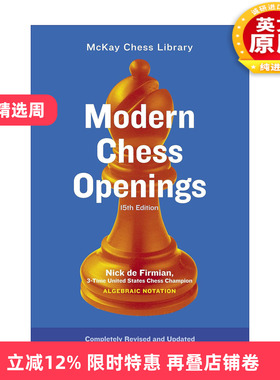 现货 现代国际象棋开局 MCO-15 国际象棋书籍 英文原版 Modern Chess Openings MCO-15 Revised 进口英语原版书籍