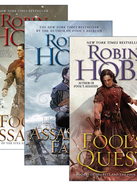 英文原版 Fitz and the Fool trilogy蜚滋与弄臣三部曲简装系列 套装3册 奇幻小说 英文版 进口英语原版书籍
