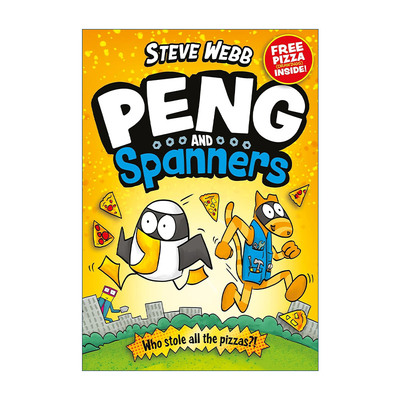 英文原版 Peng and Spanners 小企和扳手 谁偷了披萨 Steve Webb儿童彩色漫画 英文版 进口英语原版书籍