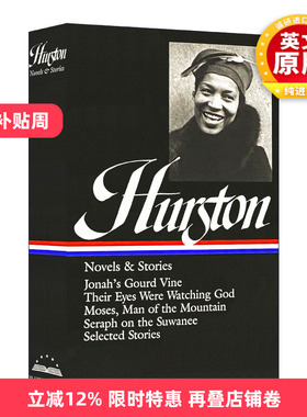 英文原版小说 Zora Neale Hurston Novels & Stories LOA #74 卓拉·尼尔·赫斯顿 小说与故事 精装 英文版 进口英语原版书籍
