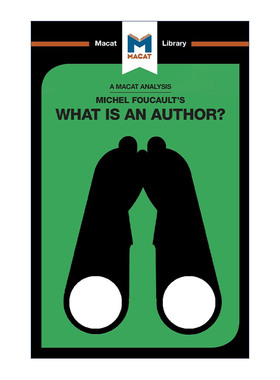 英文原版 Michel Foucault's What is an Author 米歇尔福柯 什么是作者 MACAT解读系列 英文版 进口英语原版书籍