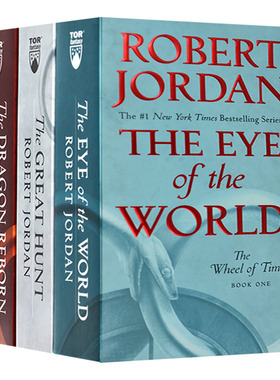 时间之轮1-3册盒装 英文原版 The Wheel of Time Boxed 1-3 经典奇幻小说 英文版 罗伯特乔丹 进口原版英语书籍