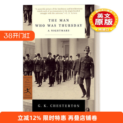 英文原版 The Man Who Was Thursday 代号星期四 G. K. Chesterton切斯特顿 兰登书屋现代图书馆经典系列 英文版 进口英语原版书