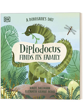 英文原版绘本 A Dinosaur's Day Diplodocus Finds Its Family 梁龙 了解恐龙物种系列 知识类绘本图画书 英文版 进口英语原版书籍