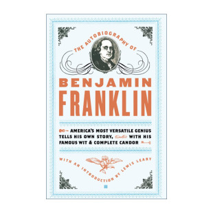 英文原版 The Autobiography of Benjamin Franklin 本杰明·富兰克林自传 英文版 进口英语原版书籍