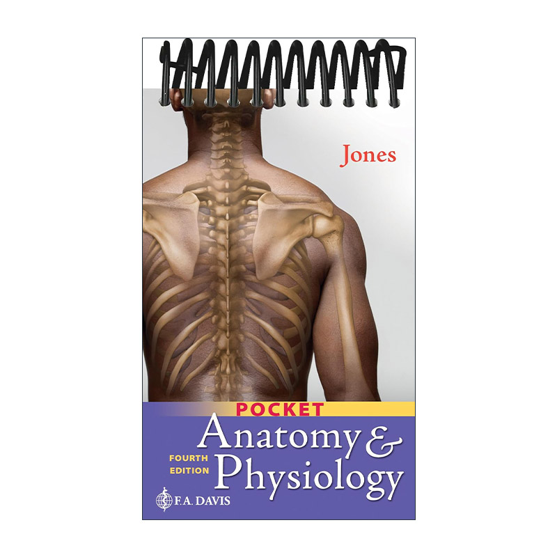 英文原版 Pocket Anatomy & Physiology 口袋版解剖学和生理学册子 螺旋装帧 英文版 进口英语原版书籍