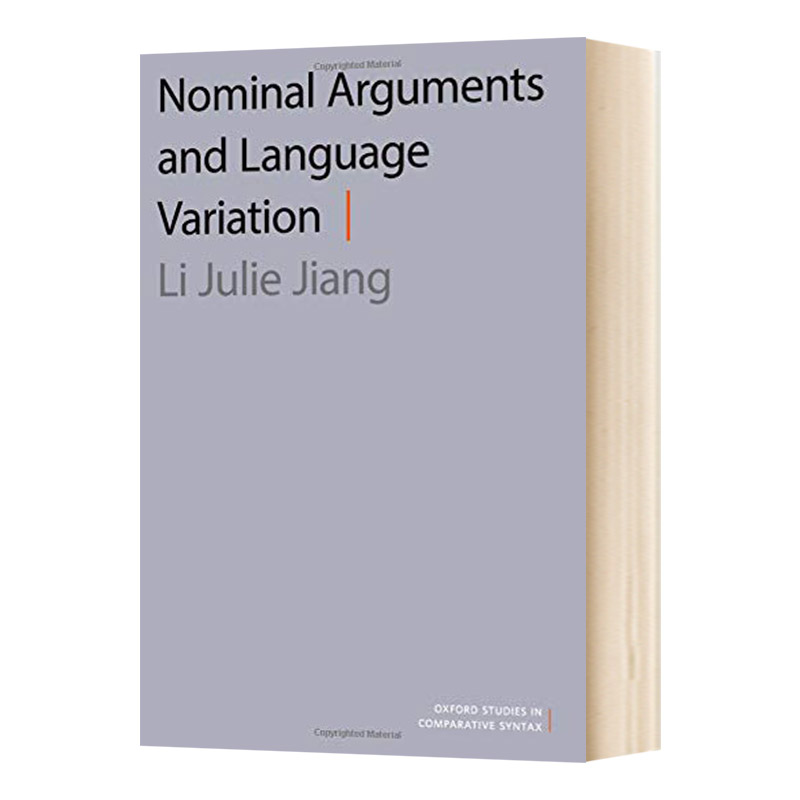 英文原版 Nominal Arguments and Language Variation 标称参数与语言变异 英文版 进口英语原版书籍 书籍/杂志/报纸 原版其它 原图主图