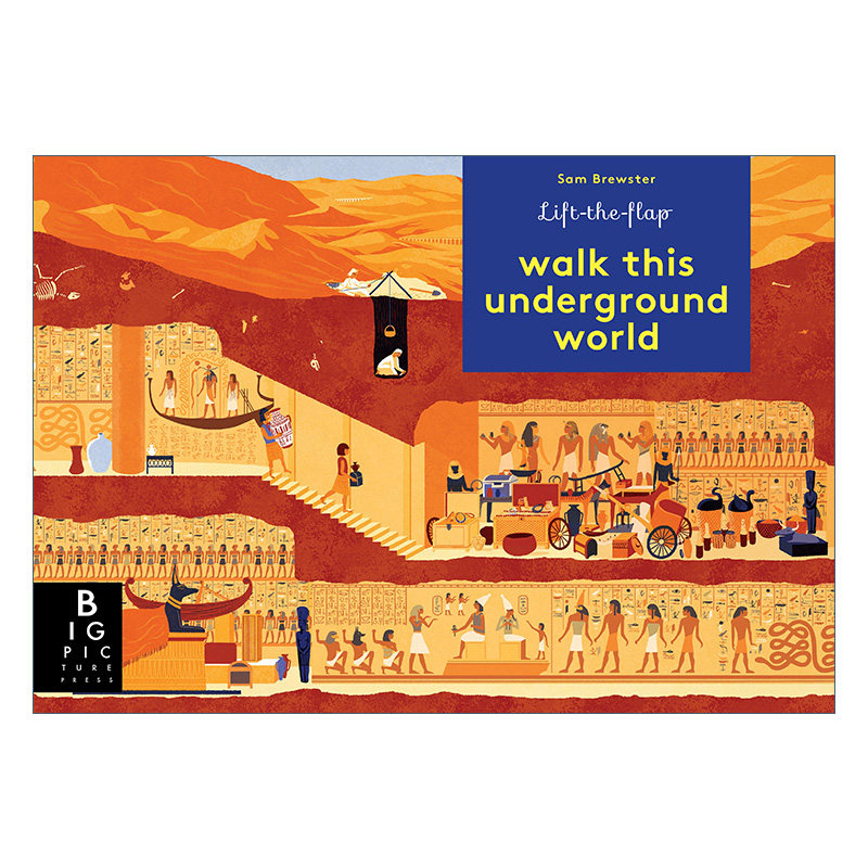 英文原版 Walk This Underground World 走进地下的世界 儿童精装绘本 Kate Baker 英文版 进口英语原版书籍