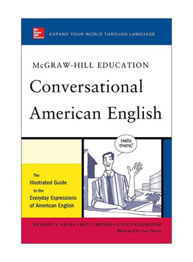 英文原版 McGraw-Hill's Conversational American English 美式英语会话 提高口语 麦格劳希尔 英文版 进口英语原版书籍
