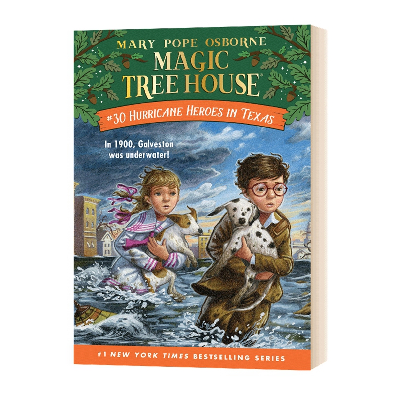 英文原版 Magic Tree House #30 Hurricane Heroes In Texas 神奇树屋30 德克萨斯州的飓风英雄 英文版儿童全英语书