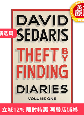 英文原版 Theft by Finding 盗窃 大卫·赛德瑞斯David Sedaris 幽默散文 英文版 进口英语原版书籍