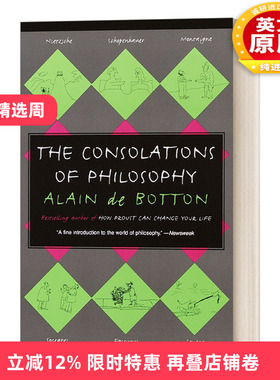 英文原版 The Consolations of Philosophy Vintage International 哲学的慰藉 Alain de Botton阿兰 德波顿 英文版 进口英语书籍