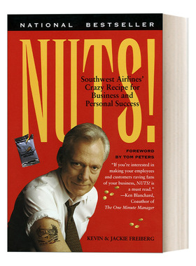 英文原版 Nuts 我为伊狂 美国西南航空为什么能成功 企业管理 Kevin Freiberg 英文版 进口英语原版书籍