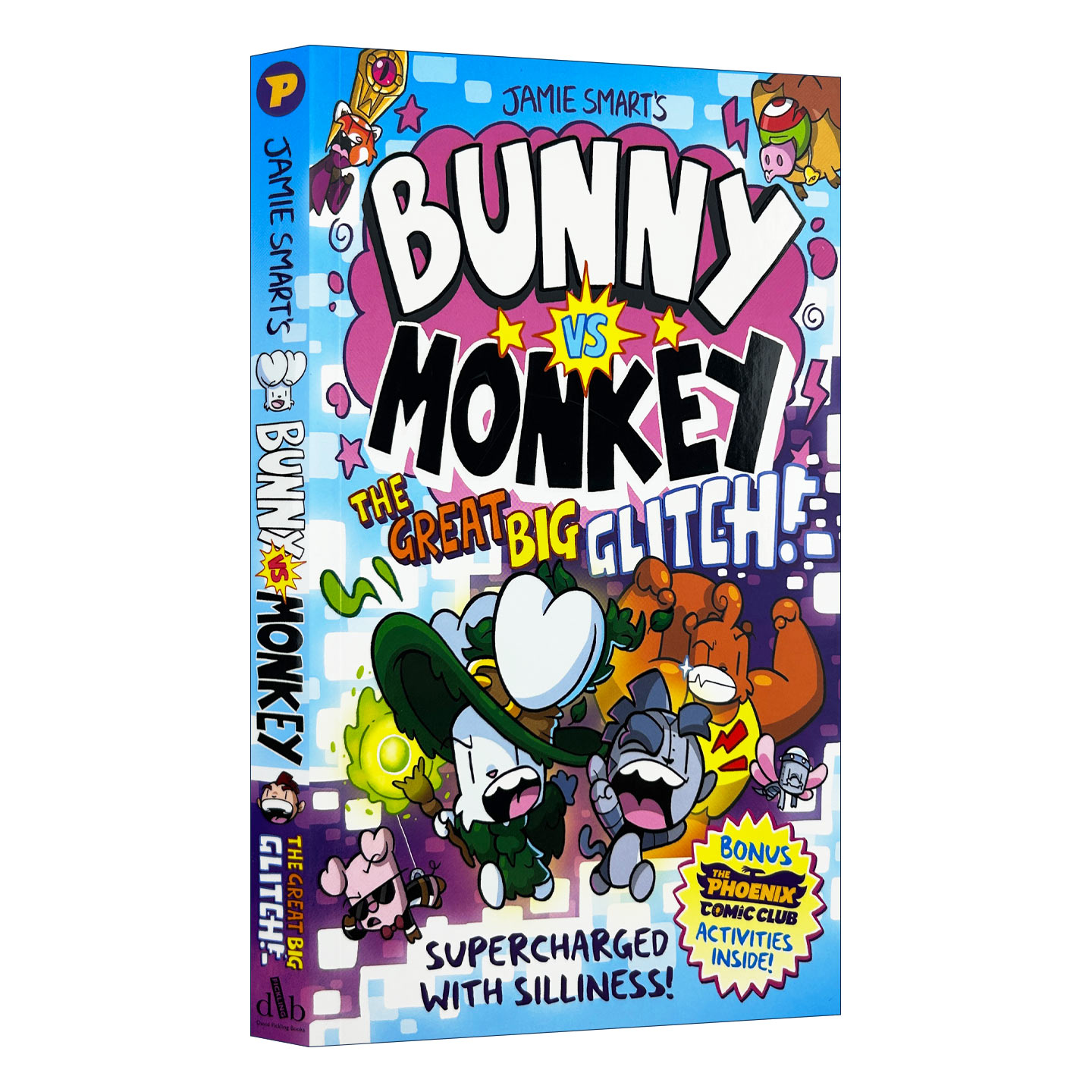 英文原版 Bunny vs Monkey The Great Big Glitch 兔子大战猴子之大故障 Jamie Smart儿童漫画章节书 英文版 进口英语原版书籍