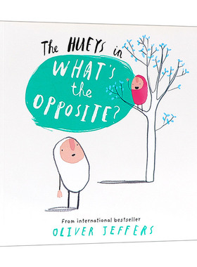 英文原版绘本 The Hueys — What’S The Opposite? 小不点学习反义词 奥利弗·杰弗斯绘本 英文版 进口英语原版书籍