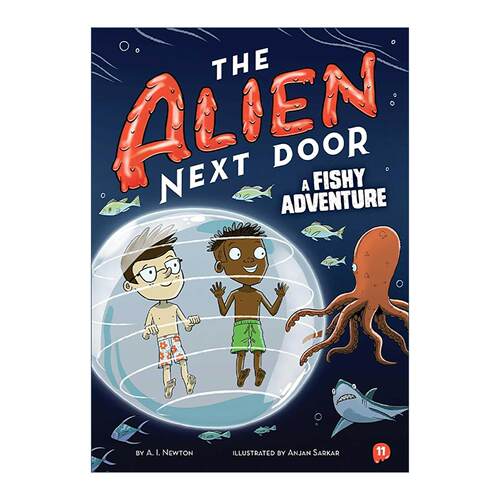 英文原版 The Alien Next Door 11 A Fishy Adventure 隔壁的外星人11 英文版 进口英语原版书籍