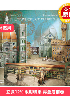 英文原版 The Wonders of Florence 佛罗伦萨立体书 Dario Cestaro 英文版 进口英语原版书籍