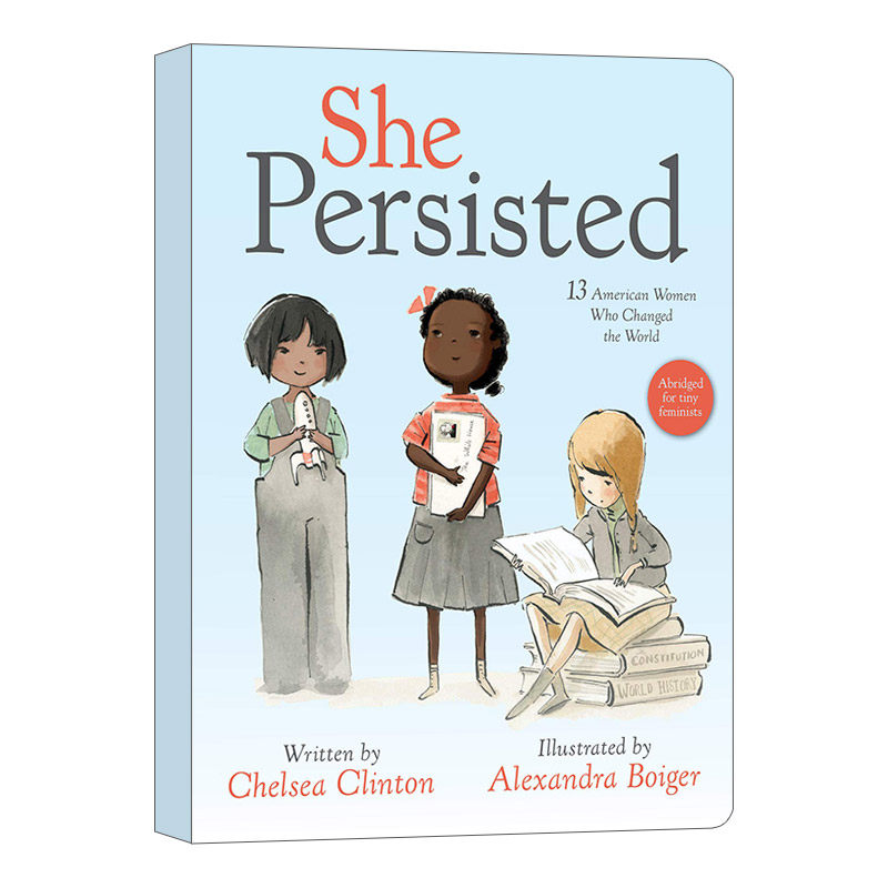 英文原版绘本 she persisted 她坚持 绘本 纸板书 英文版 进口英语