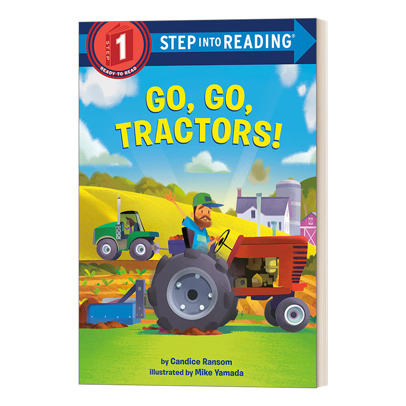 英文原版 Step into Reading 1 Go Go Tractors 走 走 拖拉机 英文版 进口英语原版书籍
